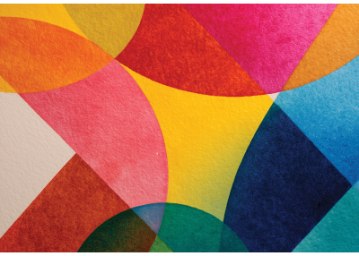 Фототапет Цветна геометрична композиция в арт стил